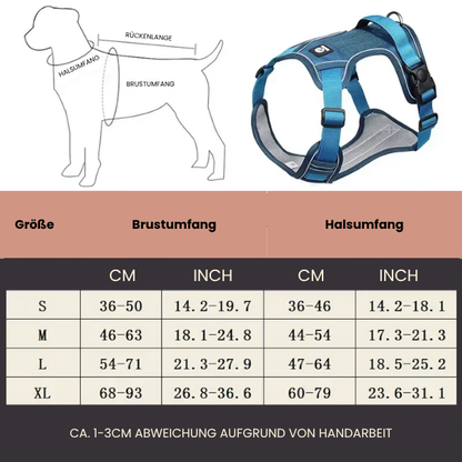 TactiPaw – Reflektierendes, wasserdichtes Outdoor-Hundegeschirr für mittlere und große Hunde