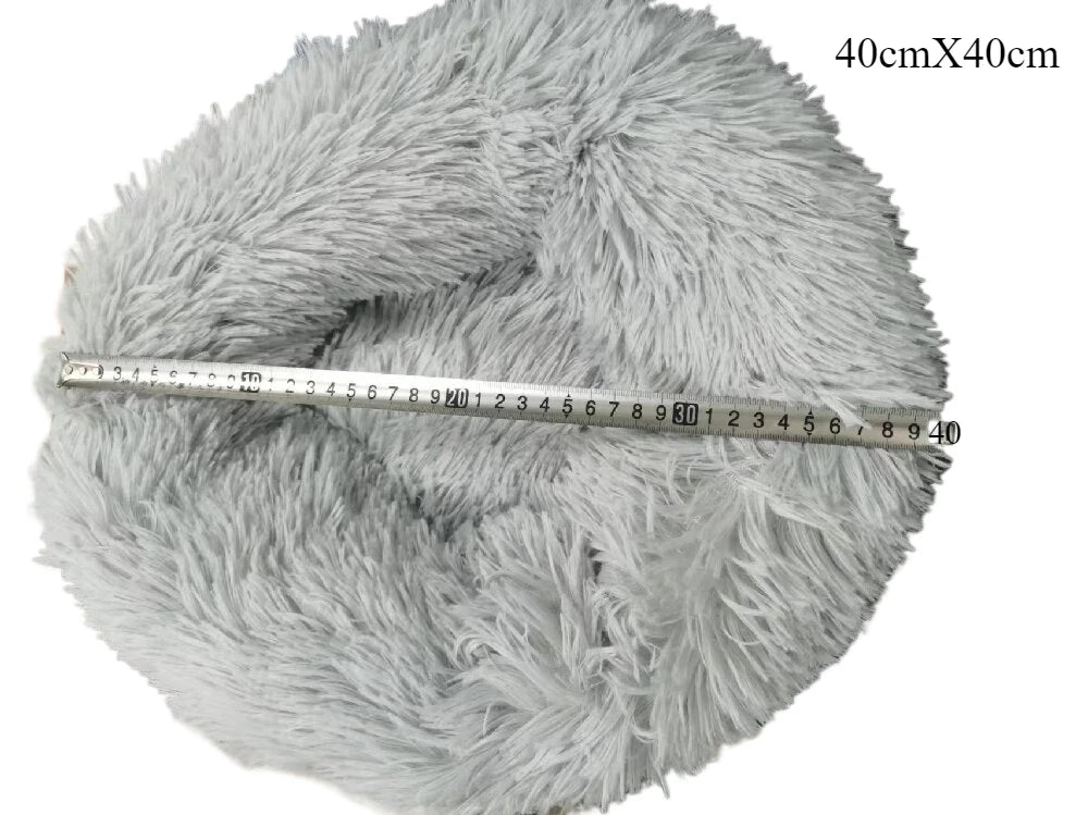 DreamPaw – Flauschiges Katzen- & Hundebett | Weiches Plüsch Nest für gemütlichen, warmen Schlaf