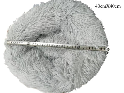 DreamPaw – Flauschiges Katzen- & Hundebett | Weiches Plüsch Nest für gemütlichen, warmen Schlaf