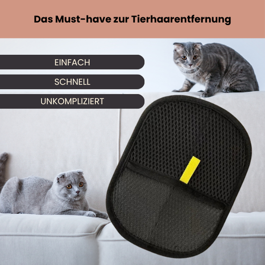 Fellmagnet - der sanfte Handschuh, der 90% loser Tierhaare in Sekunden entfernt